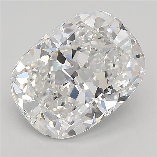 3.14ct F VVS2 Rare Carat Ideal Cut Cushion Lab Grown Diamond