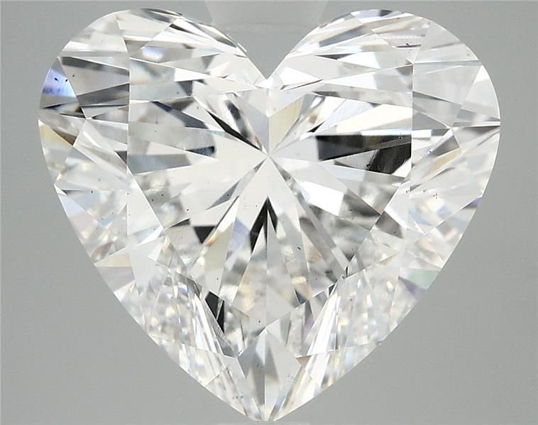 7.18ct F VS2 Rare Carat Ideal Cut Heart Lab Grown Diamond