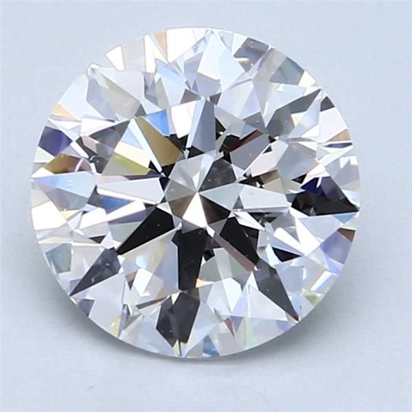 3.01ct E SI1 Rare Carat Ideal Cut Round Diamond