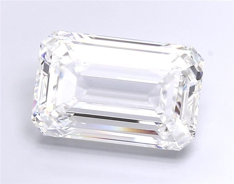 17.10ct E VVS2 Rare Carat Ideal Cut Emerald Lab Grown Diamond