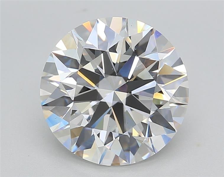 3.09ct F VS1 Rare Carat Ideal Cut Round Lab Grown Diamond