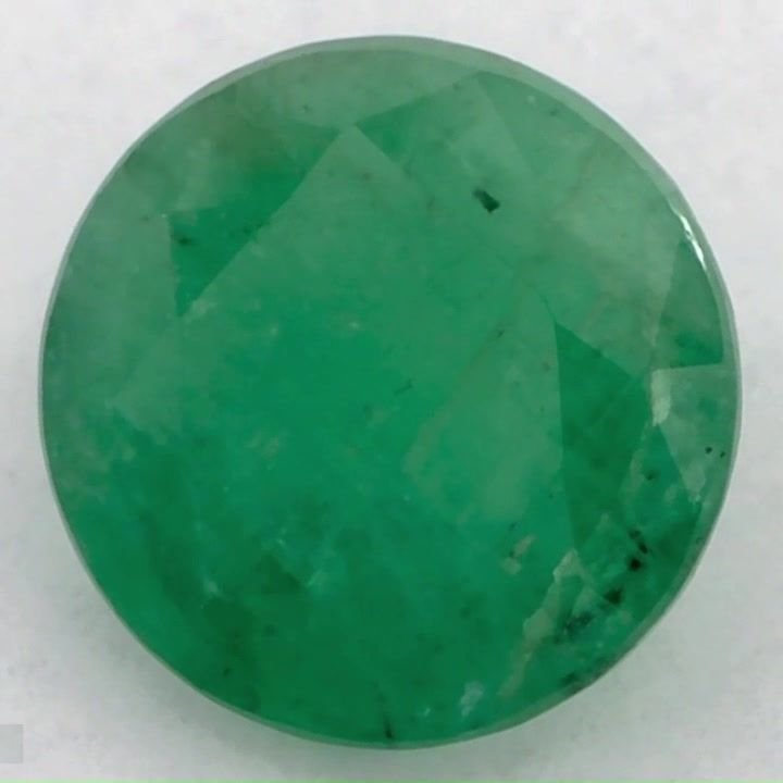 1.17 Carat Green Round Emerald