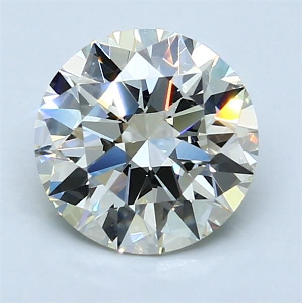 2.01ct J IF Rare Carat Ideal Cut Round Diamond