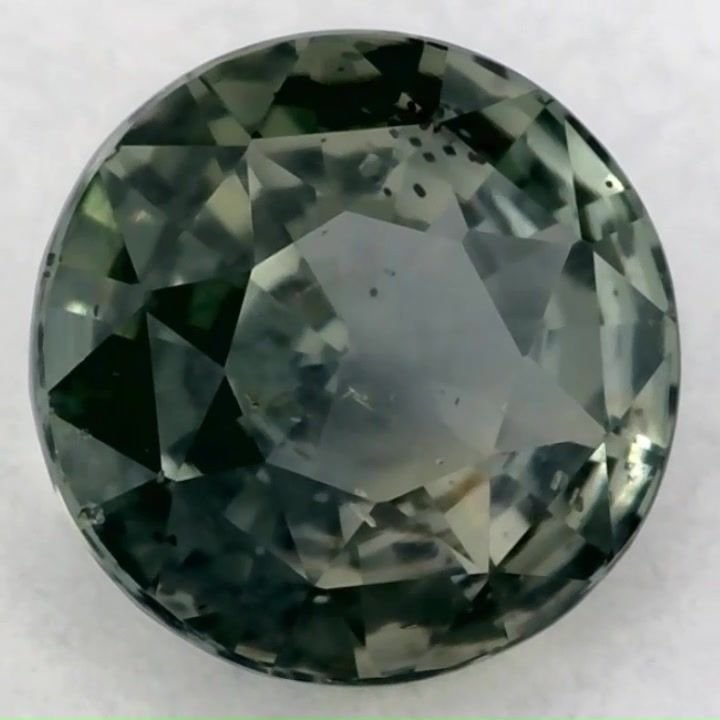 1.13 Carat Green Round Sapphire