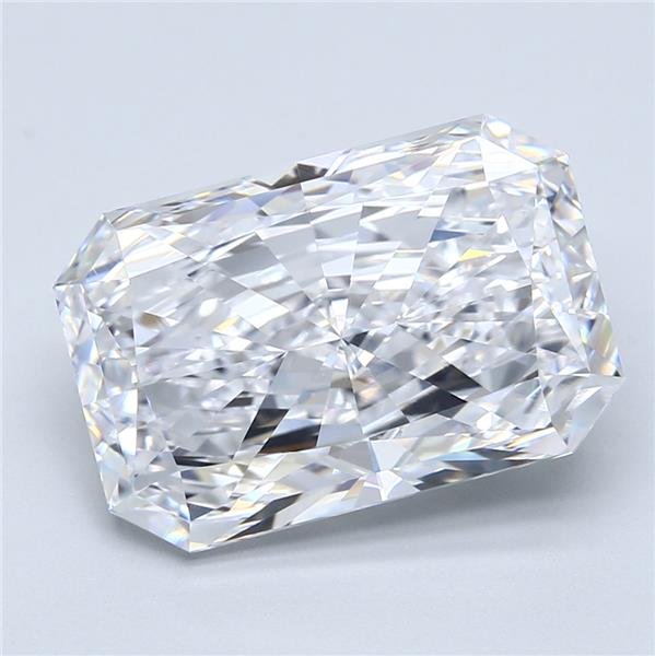 8.04ct D FL Rare Carat Ideal Cut Radiant Diamond