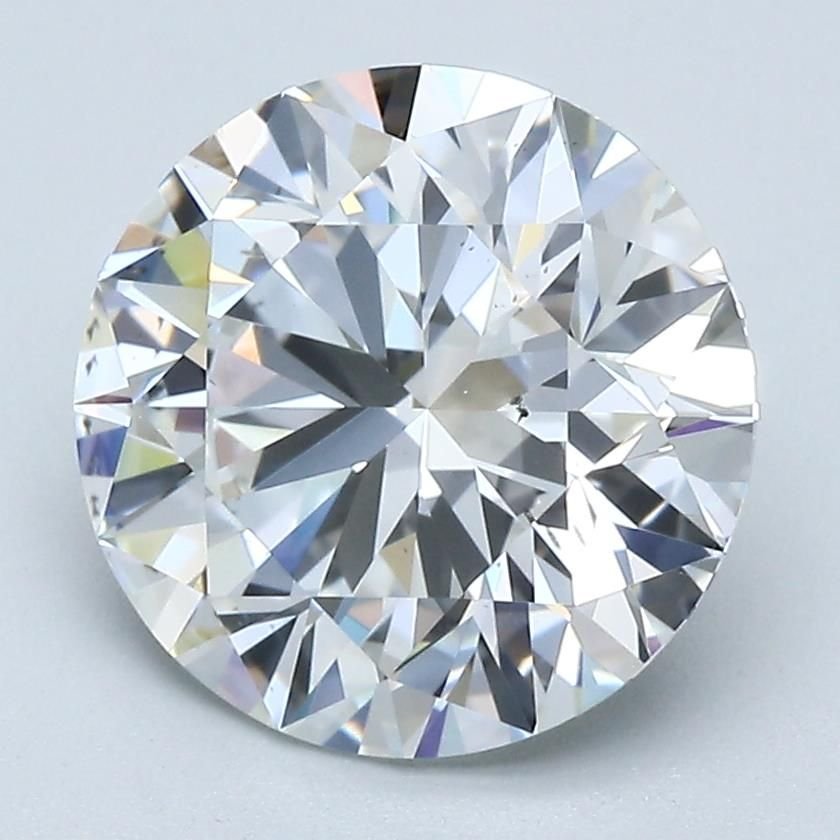 3.30ct F VS2 Rare Carat Ideal Cut Round Diamond