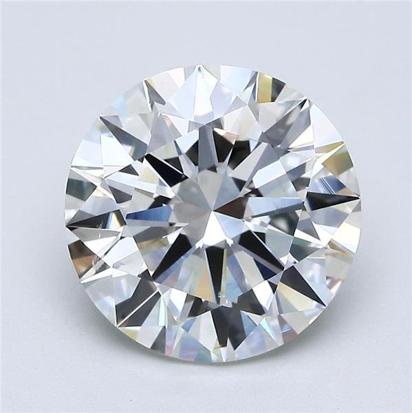 3.70ct I VS2 Rare Carat Ideal Cut Round Diamond