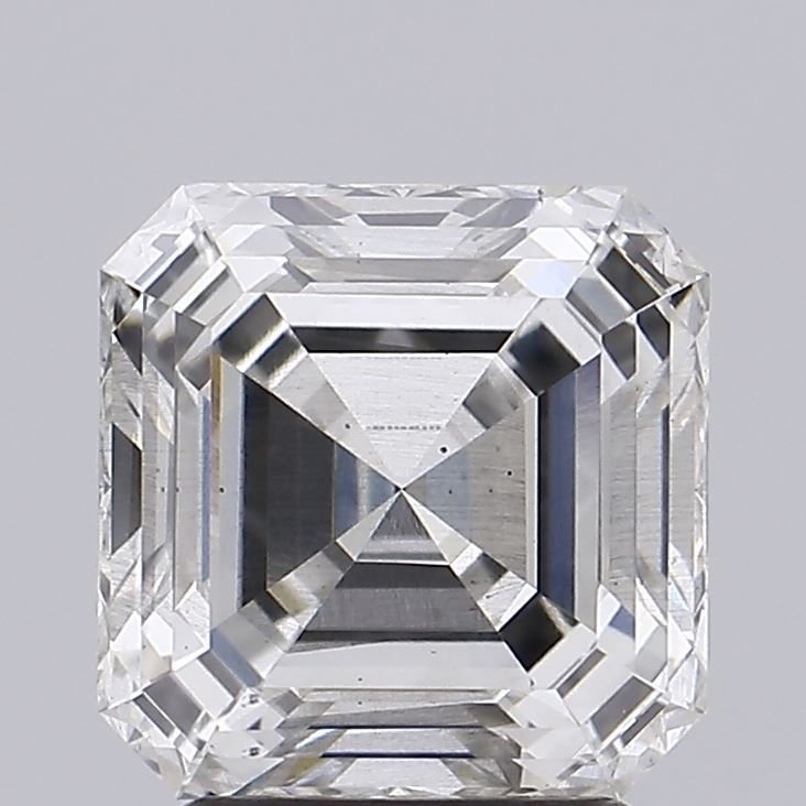 3.06ct H SI1 Rare Carat Ideal Cut Asscher Lab Grown Diamond