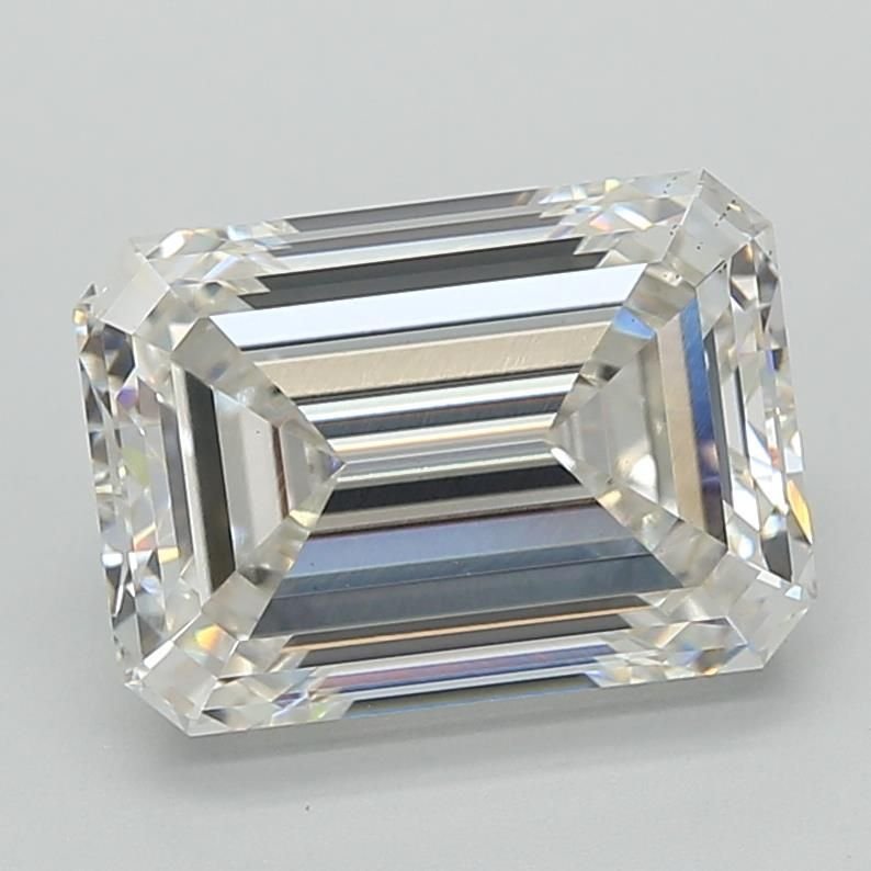 4.08ct H VS1 Rare Carat Ideal Cut Emerald Lab Grown Diamond
