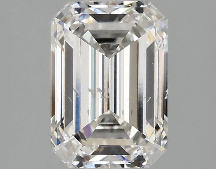 2.09ct F SI1 Excellent Cut Emerald Lab Grown Diamond