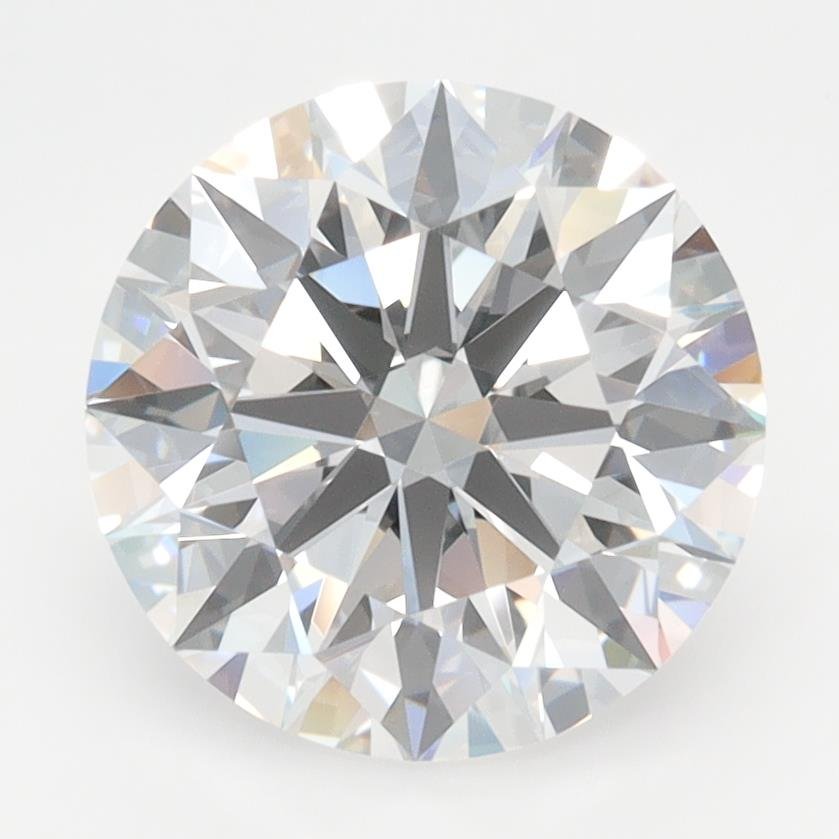 3.08ct D FL Rare Carat Ideal Cut Round Lab Grown Diamond