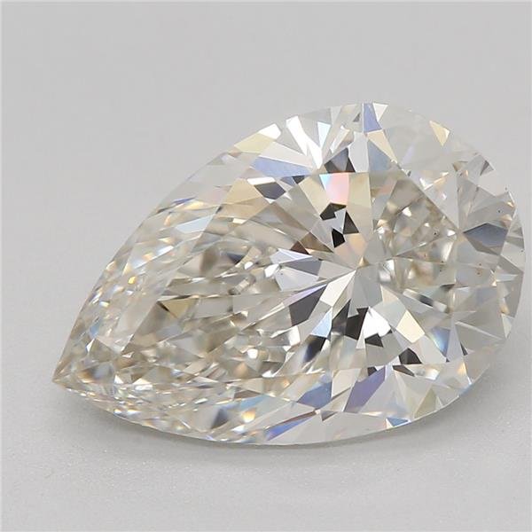 2.51ct H VS2 Rare Carat Ideal Cut Pear Lab Grown Diamond