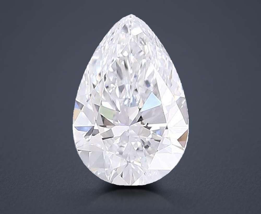 1.58 Carat Pear Lab Diamond