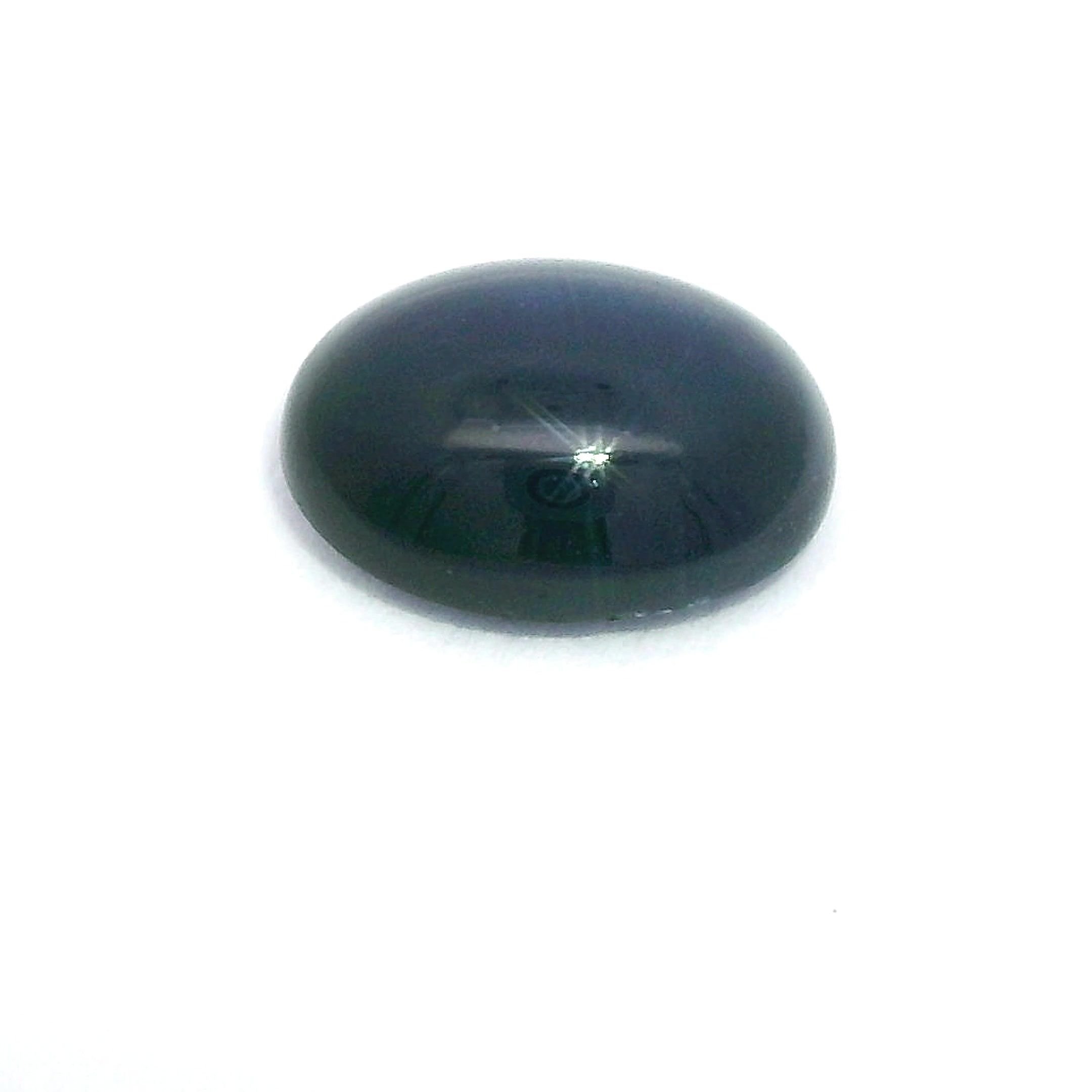 1.72 Carat Deep Blue Oval Sapphire