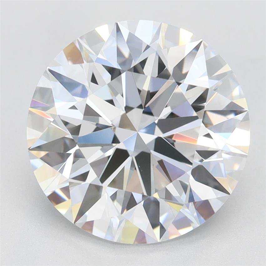 3.21ct D VVS1 Rare Carat Ideal Cut Round Lab Grown Diamond