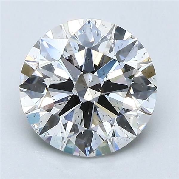 2.10ct F SI2 Rare Carat Ideal Cut Round Diamond