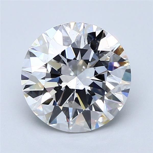 3.03ct F SI2 Excellent Cut Round Diamond