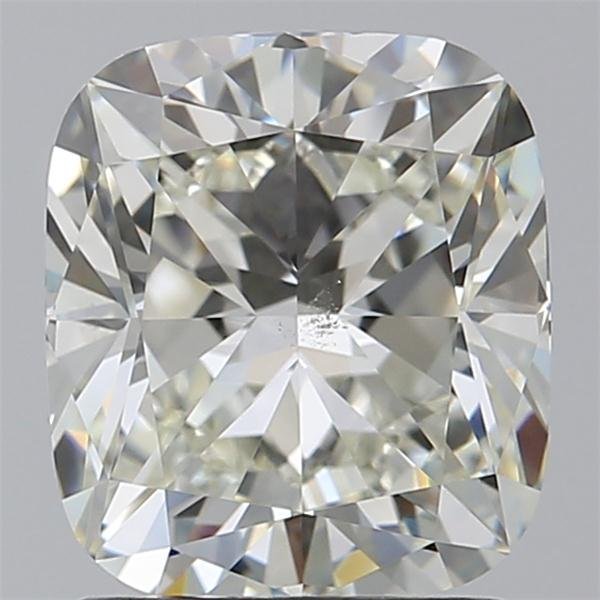 2.01ct K SI1 Rare Carat Ideal Cut Cushion Diamond