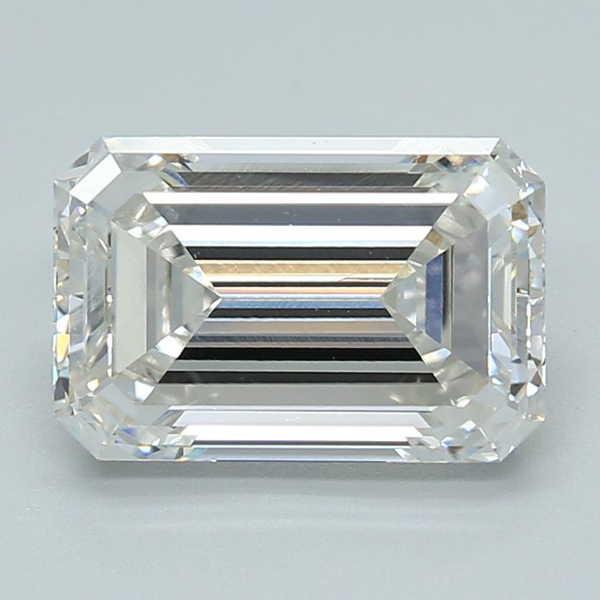 3.51ct G VVS2 Rare Carat Ideal Cut Emerald Lab Grown Diamond