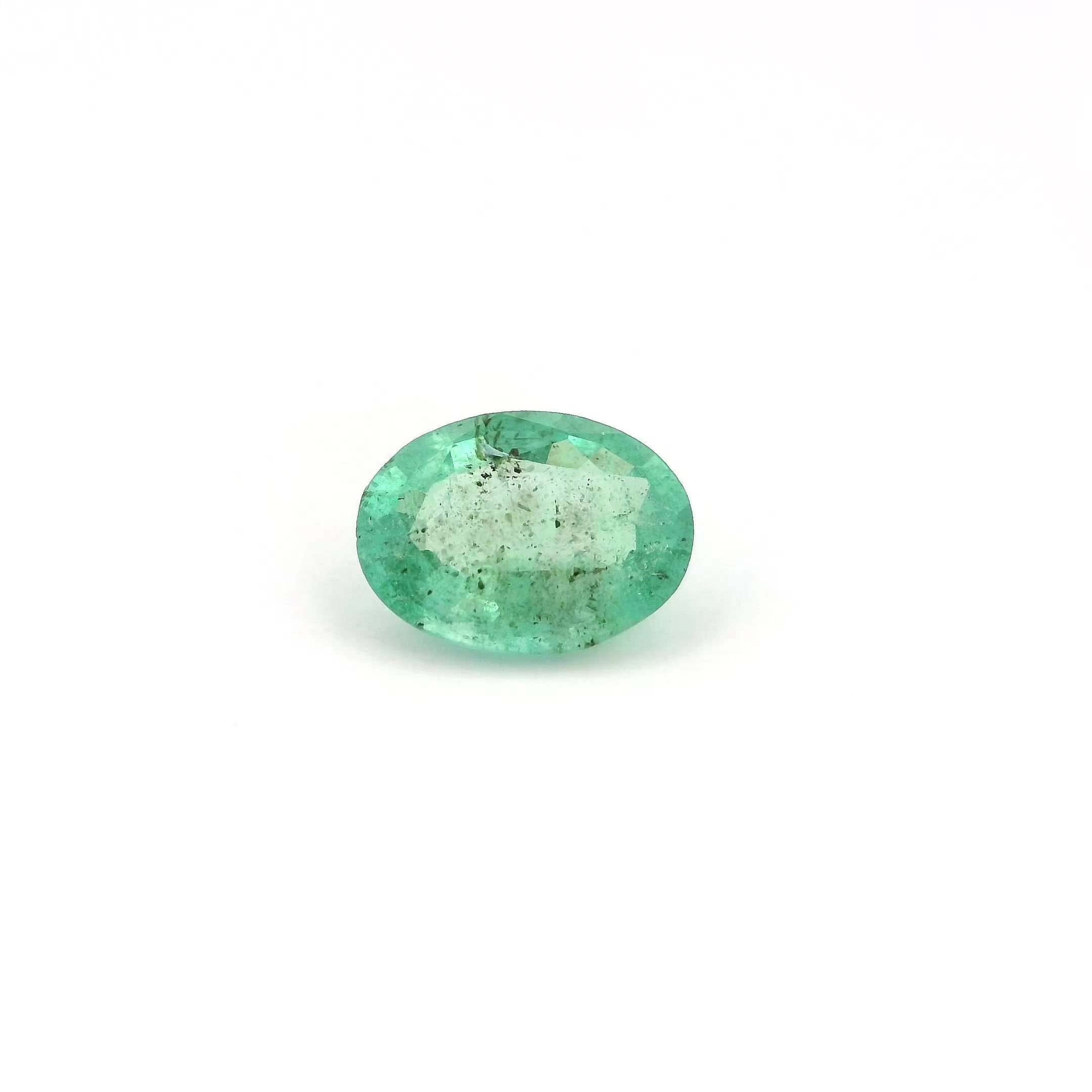 0.90 Carat Green Oval Emerald