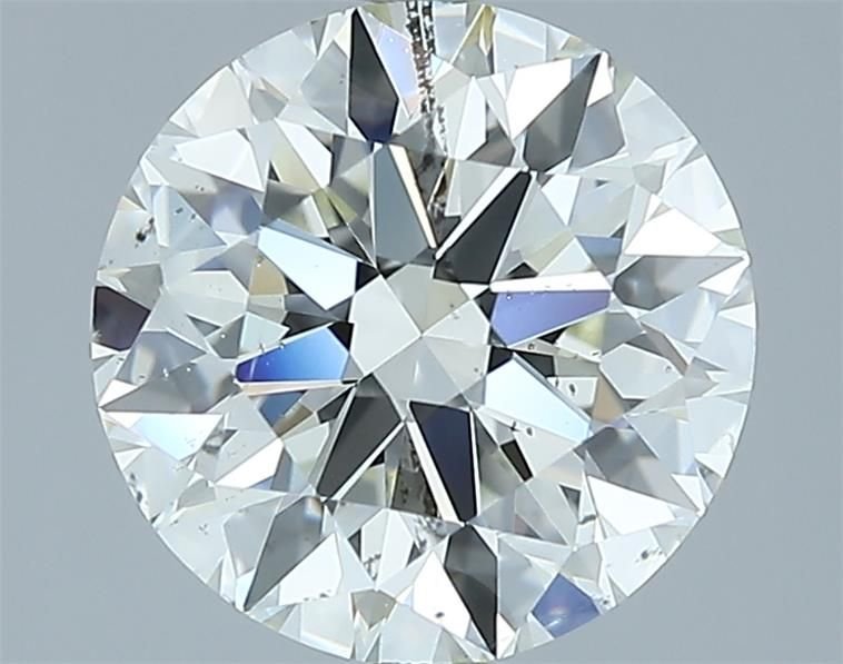 2.71ct I SI1 Rare Carat Ideal Cut Round Diamond
