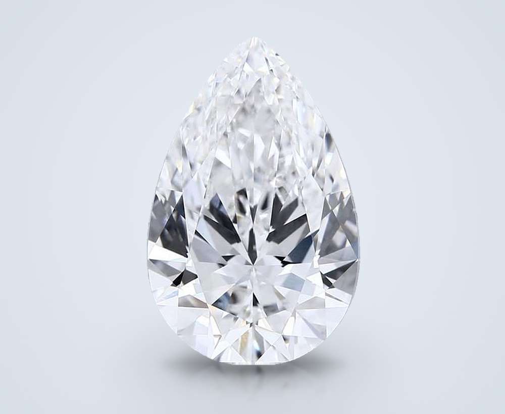 6.56 Carat Pear Lab Diamond