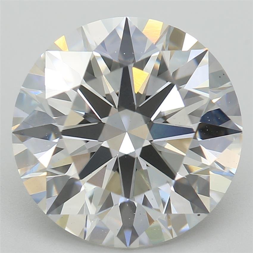 3.11ct F VS2 Rare Carat Ideal Cut Round Lab Grown Diamond