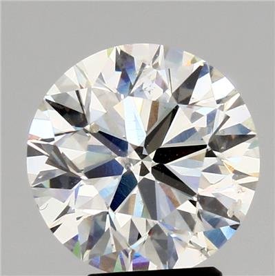 3.71ct J SI2 Very Good Cut Round Diamond