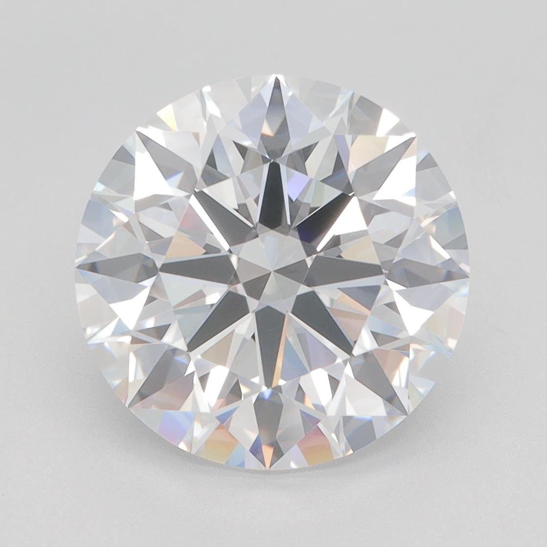 4.60ct D VVS2 Rare Carat Ideal Cut Round Lab Grown Diamond