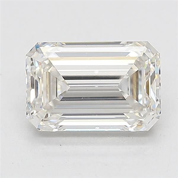 1.61ct F VVS2 Rare Carat Ideal Cut Emerald Lab Grown Diamond