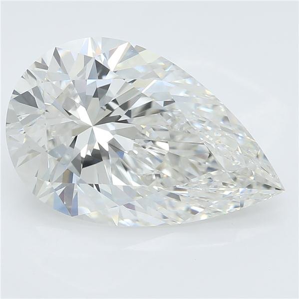 2.72ct H VVS2 Rare Carat Ideal Cut Pear Lab Grown Diamond