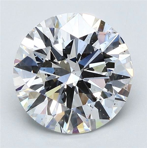 3.03ct F SI1 Rare Carat Ideal Cut Round Diamond