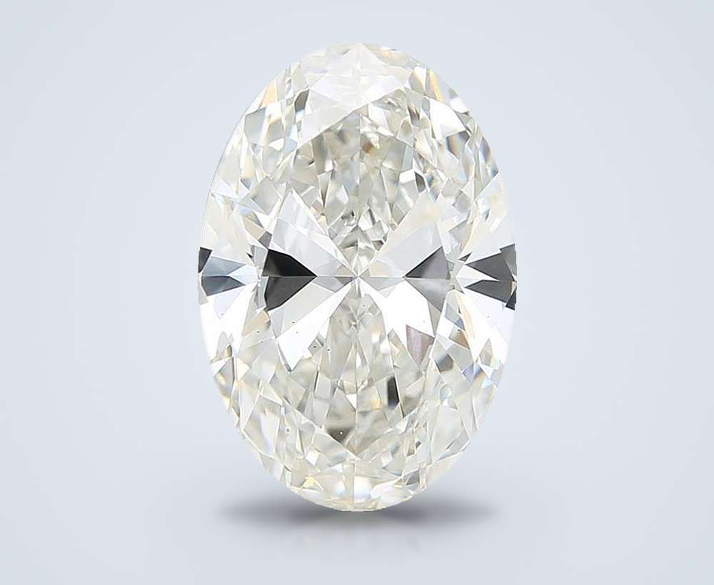 6.84 Carat Oval Lab Diamond