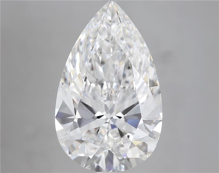 5.74 Carat Pear Natural Diamond