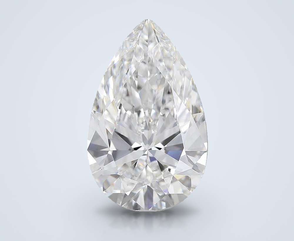 5.74 Carat Pear Natural Diamond