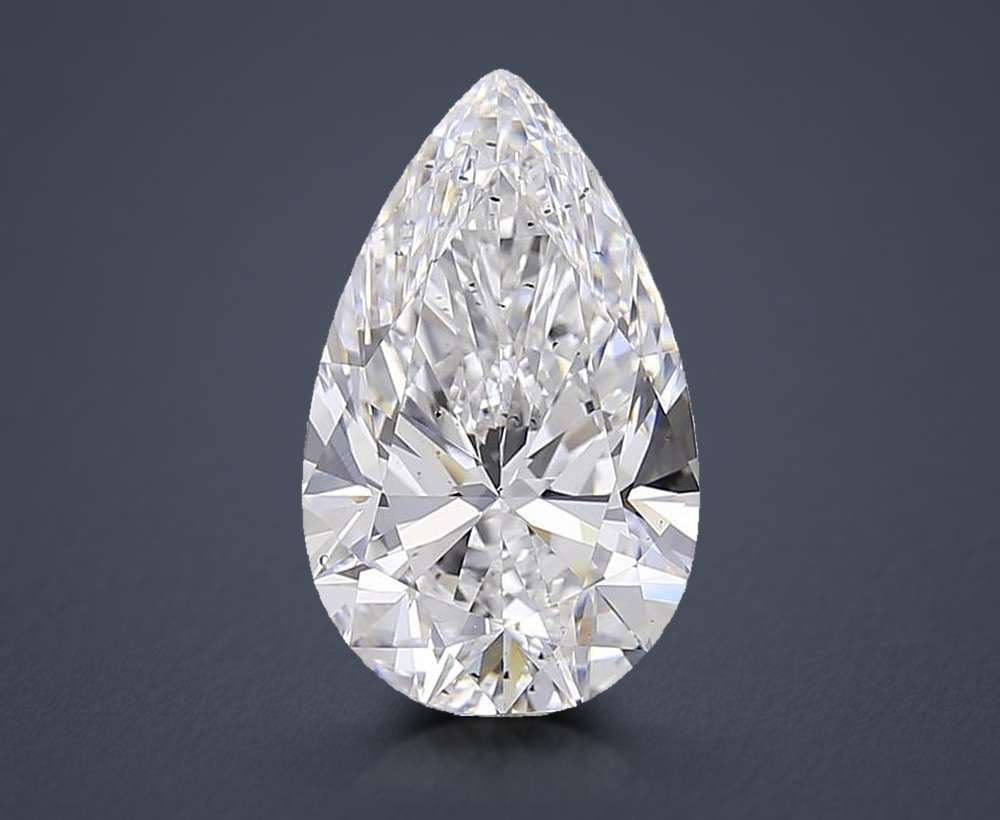3.95 Carat Pear Lab Diamond