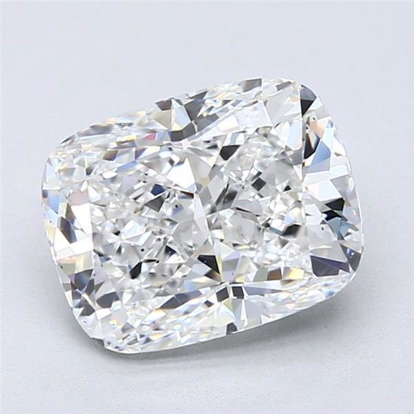 3.01ct E SI1 Rare Carat Ideal Cut Cushion Diamond