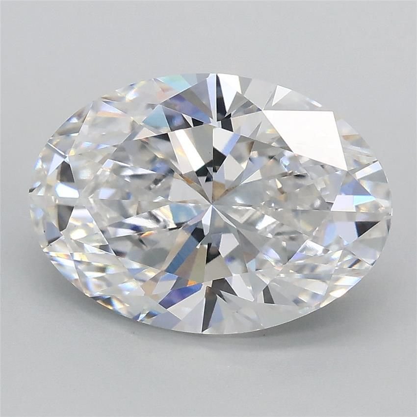 3.02ct D VS1 Rare Carat Ideal Cut Oval Lab Grown Diamond