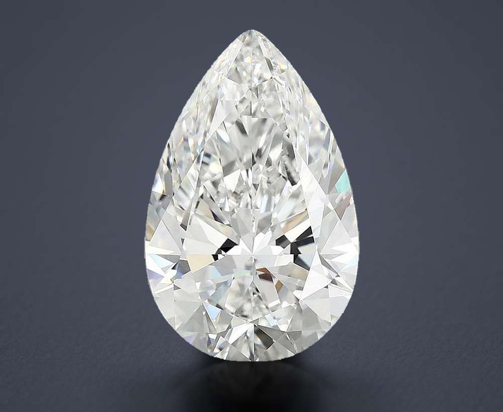 5.89 Carat Pear Lab Diamond