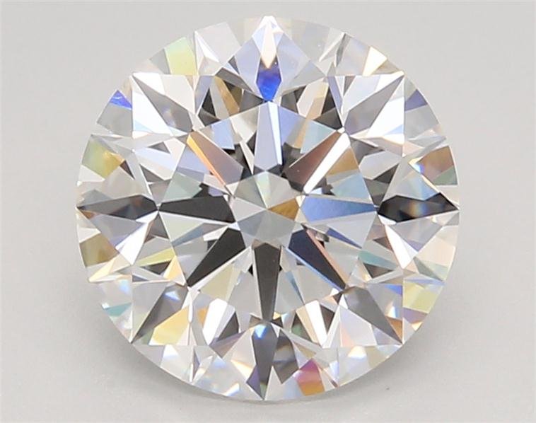 3.08ct E VVS2 Rare Carat Ideal Cut Round Lab Grown Diamond