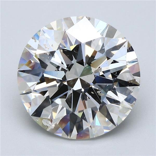 8.03ct J SI2 Rare Carat Ideal Cut Round Diamond