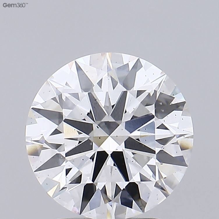 2.62ct F SI1 Rare Carat Ideal Cut Round Lab Grown Diamond