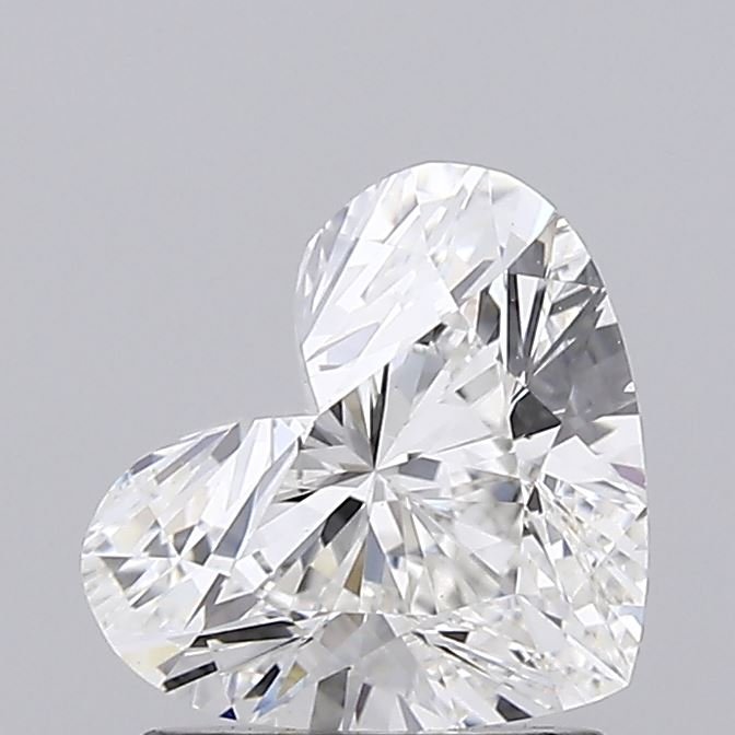 1.27ct F VS2 Rare Carat Ideal Cut Heart Lab Grown Diamond