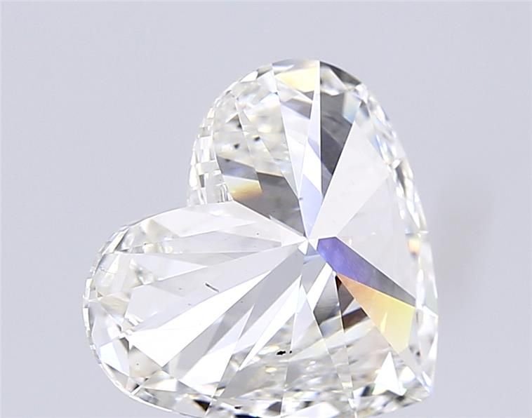 5.04ct F SI1 Rare Carat Ideal Cut Heart Lab Grown Diamond