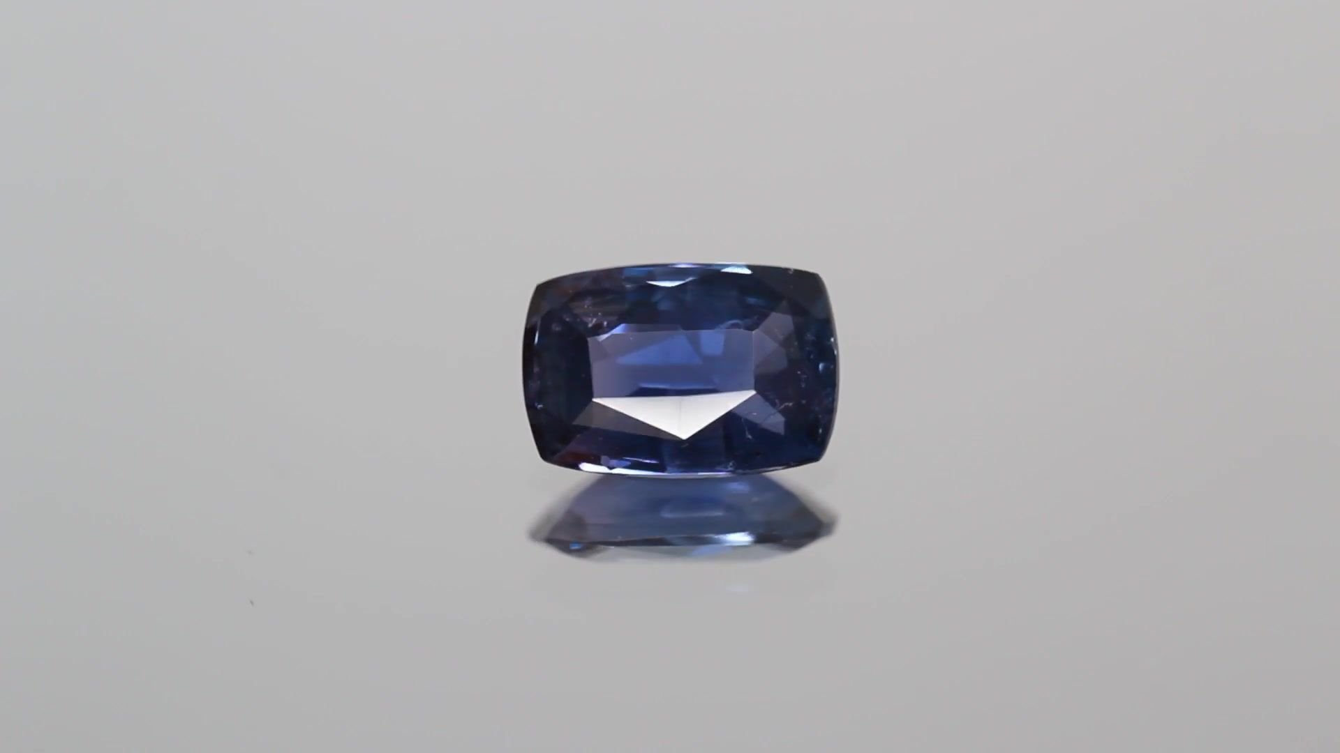 1.14 Carat Purple Cushion Sapphire
