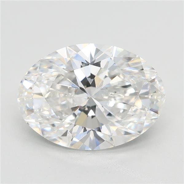 3.08ct F VVS2 Rare Carat Ideal Cut Oval Lab Grown Diamond