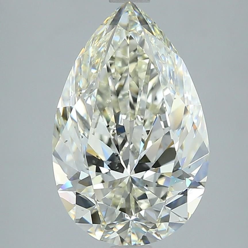 5.03ct J VS2 Rare Carat Ideal Cut Pear Diamond