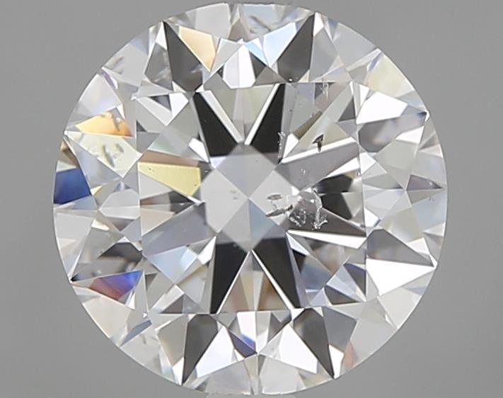 2.01ct E SI2 Rare Carat Ideal Cut Round Diamond