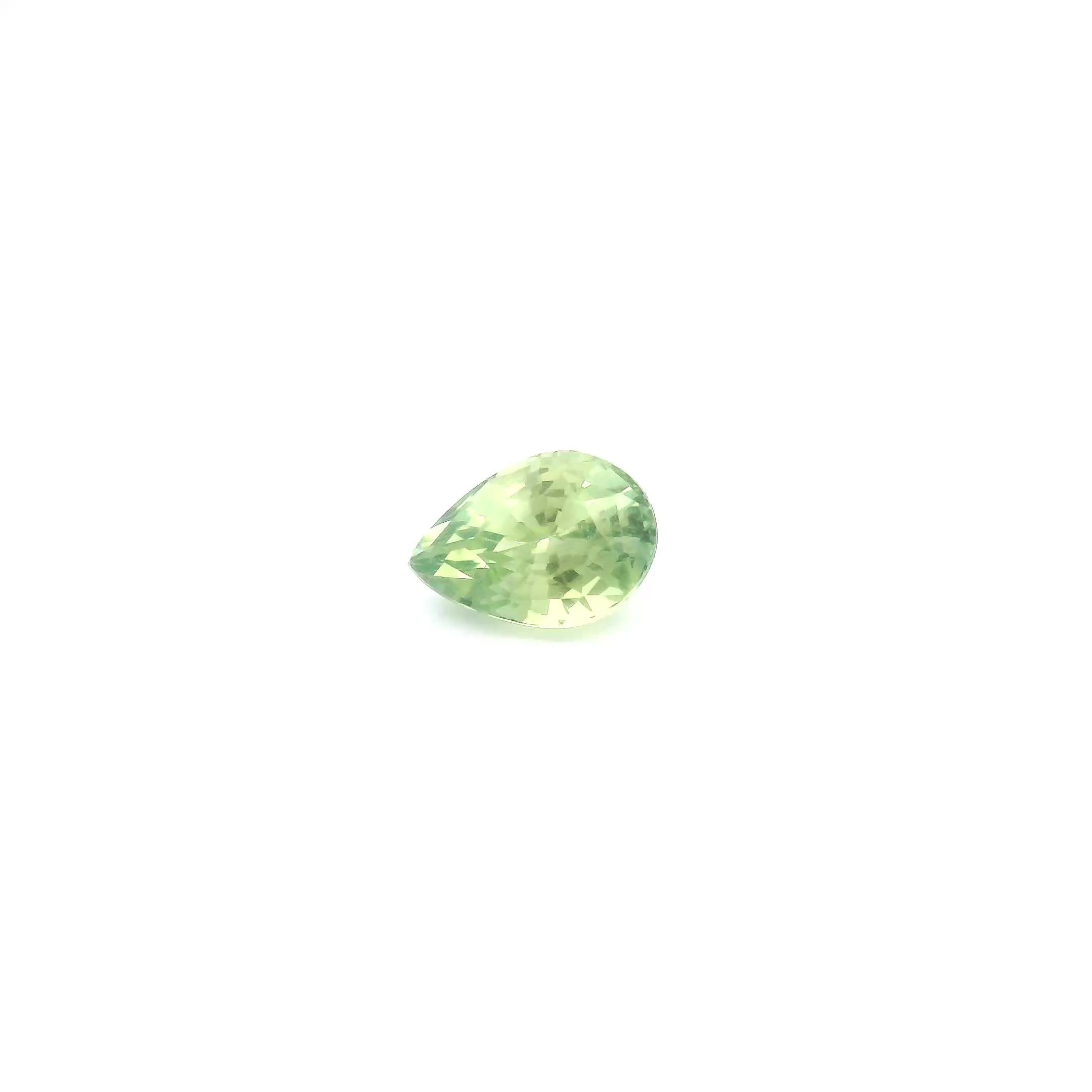 0.59 Carat Green Pear Sapphire