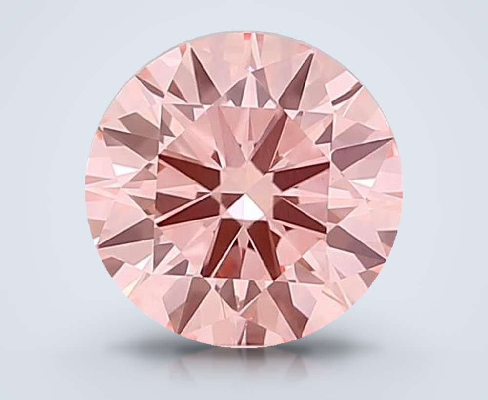 1.50 Ct. Fancy Intense Pink Round Lab Diamond